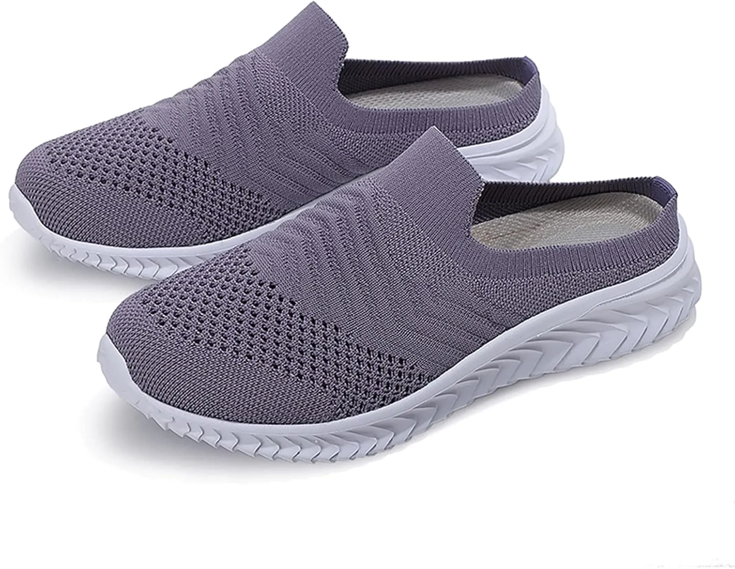 Women's Backless Slip on Mesh Sneakers Shoes Mens Running Shoes Walking Women's Casual Shoes Black Platform Sneaker Tennis Shoe Loafers Casual Slip On