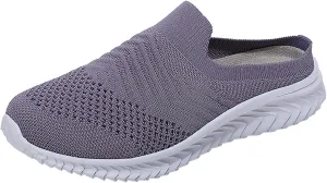 Women's Backless Slip on Mesh Sneakers Shoes Mens Running Shoes Walking Women's Casual Shoes Black Platform Sneaker Tennis Shoe Loafers Casual Slip On