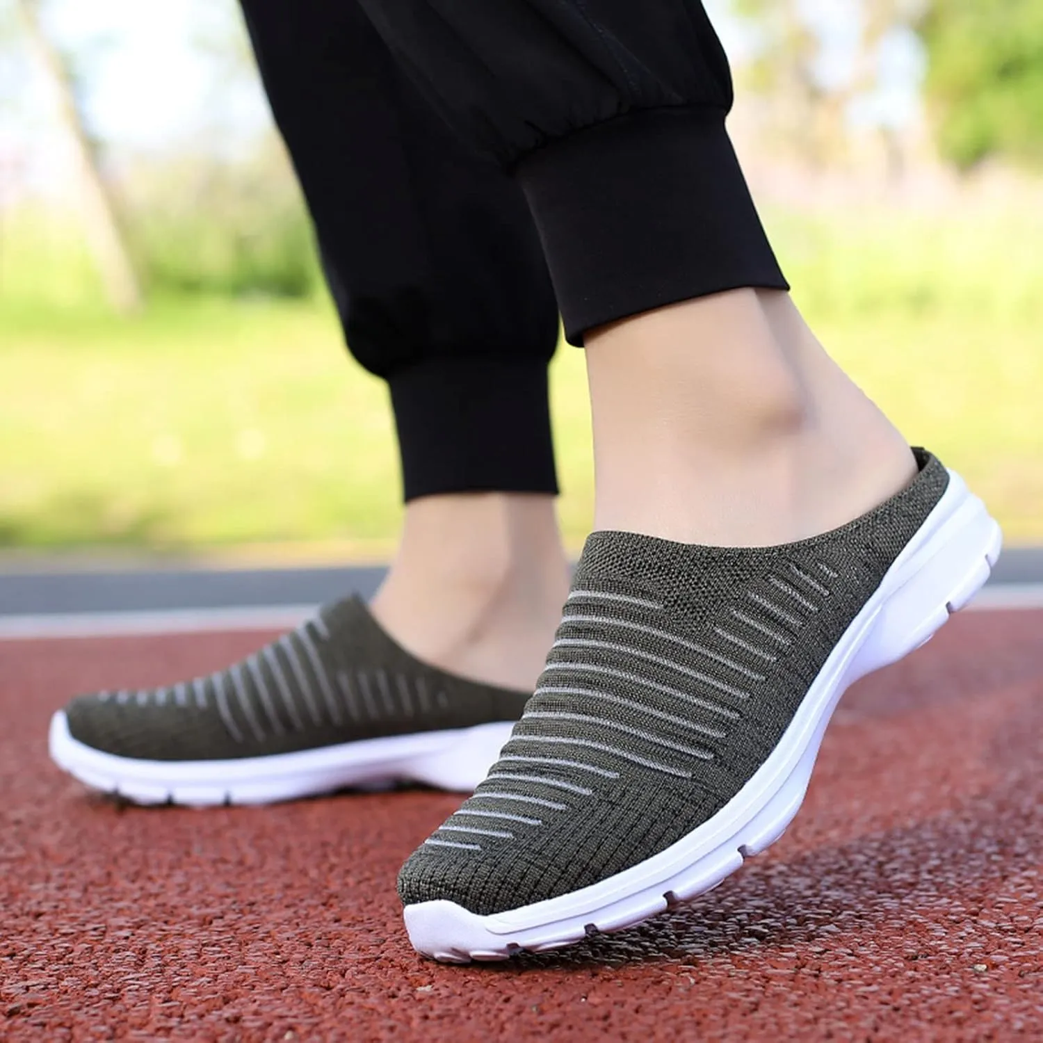 Women's Backless Slip on Mesh Sneakers Shoes Running Shoes for Men High Top Women's Shoes Casual Women Shoes Sneakers Red Tennis Shoe Loafers Dress Shoe