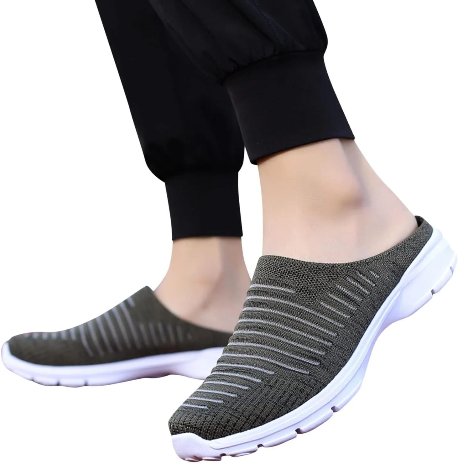 Women's Backless Slip on Mesh Sneakers Shoes Running Shoes for Men High Top Women's Shoes Casual Women Shoes Sneakers Red Tennis Shoe Loafers Dress Shoe