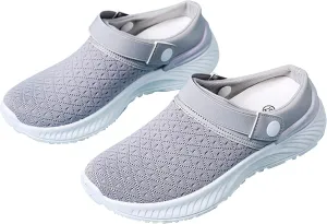 Womens Backless Sneakers Mesh Slip-on Mule Shoes Womens Tennis Shoes Wide Width Slip On Shoes Casual Women Shoes Sneakers Steel Toe Tennis Shoe Loafers Casual Slip On