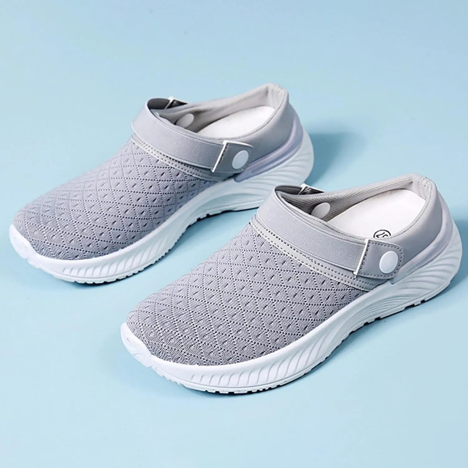 Womens Backless Sneakers Mesh Slip-on Mule Shoes Womens Tennis Shoes Wide Width Slip On Shoes Casual Women Shoes Sneakers Steel Toe Tennis Shoe Loafers Casual Slip On