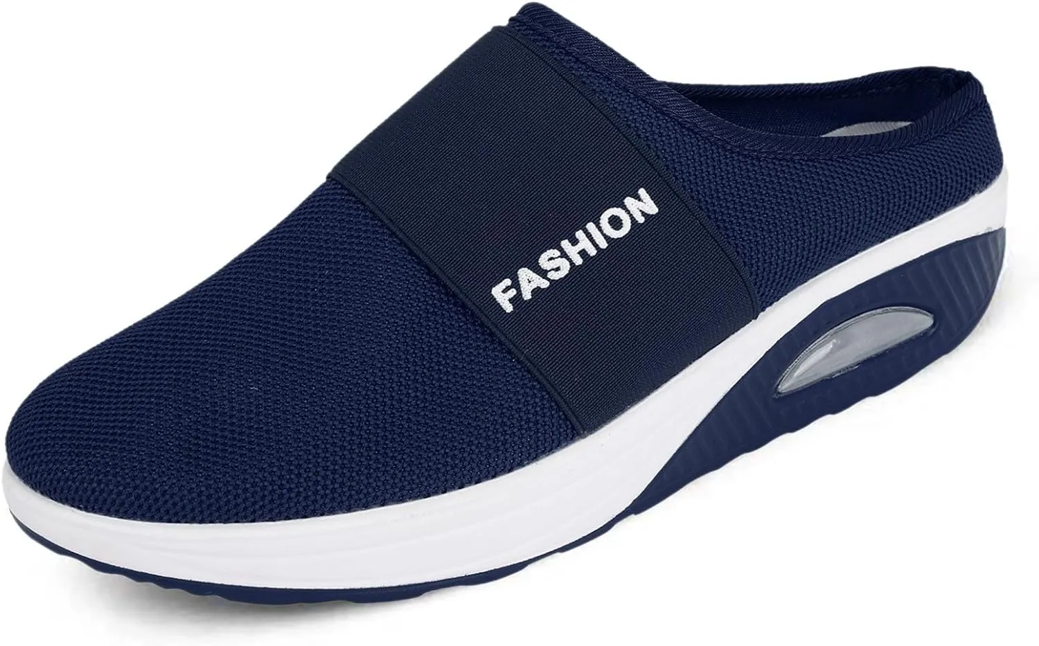 Women's Backless Walking Sneakers Summer Slip-on Tennis Shoes Men Slip On Men Shoes Casual Wedge Sneakers Waterproof Tennis Shoe Cross Trainer Shoe
