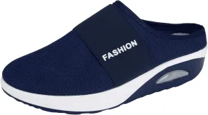 Women's Backless Walking Sneakers Summer Slip-on Tennis Shoes Men Slip On Men Shoes Casual Wedge Sneakers Waterproof Tennis Shoe Cross Trainer Shoe