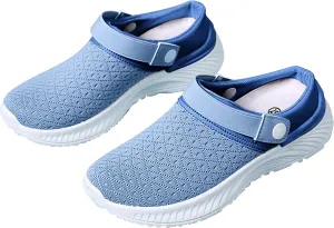 Women's Casual Slip on Half Shoes Breathable Womens Running Shoes Comfortable Dress Casual Shoes Walking Sneakers White Tennis Shoe Cross Trainer Shoe