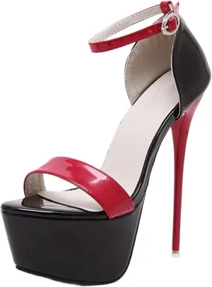 Women's Platform Heels Sky High Stiletto Heel Sandals Party Bridal Evening Sandals Shoes