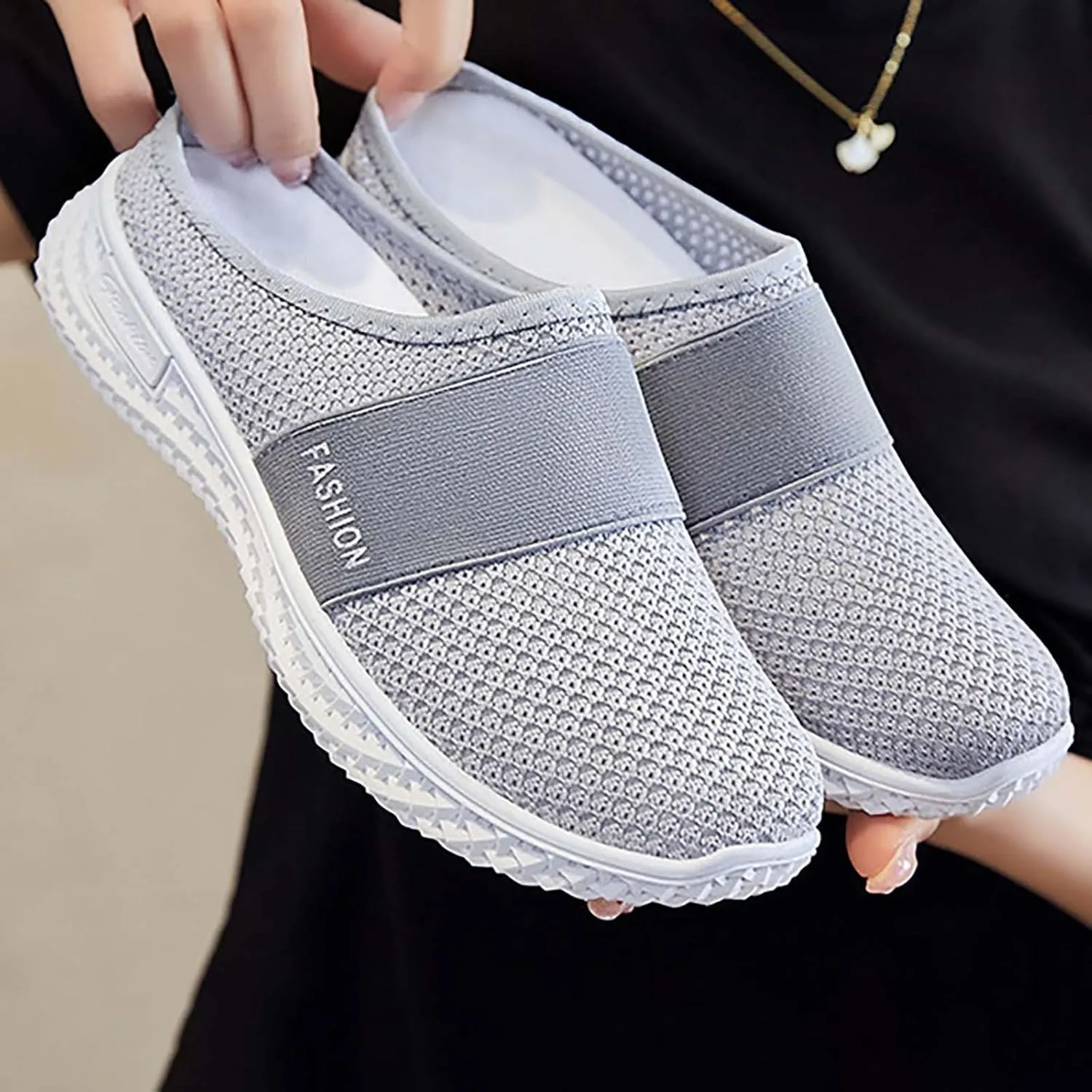 Women's Slip-on Mule Sneakers Lightweight Mens Tennis Shoes Loafers Casual Dress Shoes Black Platform Sneaker Brown Tennis Shoe Loafers Casual Slip On