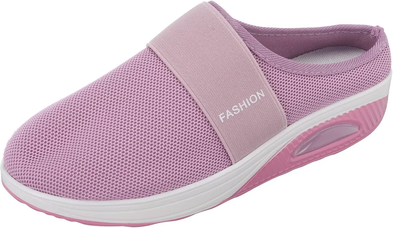 Women's Slip-On Orthopedic Arch Support Backless Tennis Shoes Men Lether Casual Tennis Shoes Casual Sneakers Steel Toe Tennis Shoe White Loafers