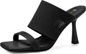 Women's Stiletto Heels Sandals, Pointed Toe, Slip-on Evening Party Shoes, Cushioned Insole