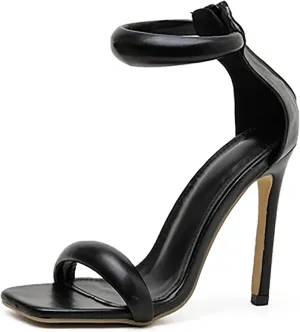 YIBLBOX Womens Sandals Square Open Toe Strappy High Heels Ankle Strap Stilettos Heels Sexy Party Wedding Evening Summer Pump Shoes