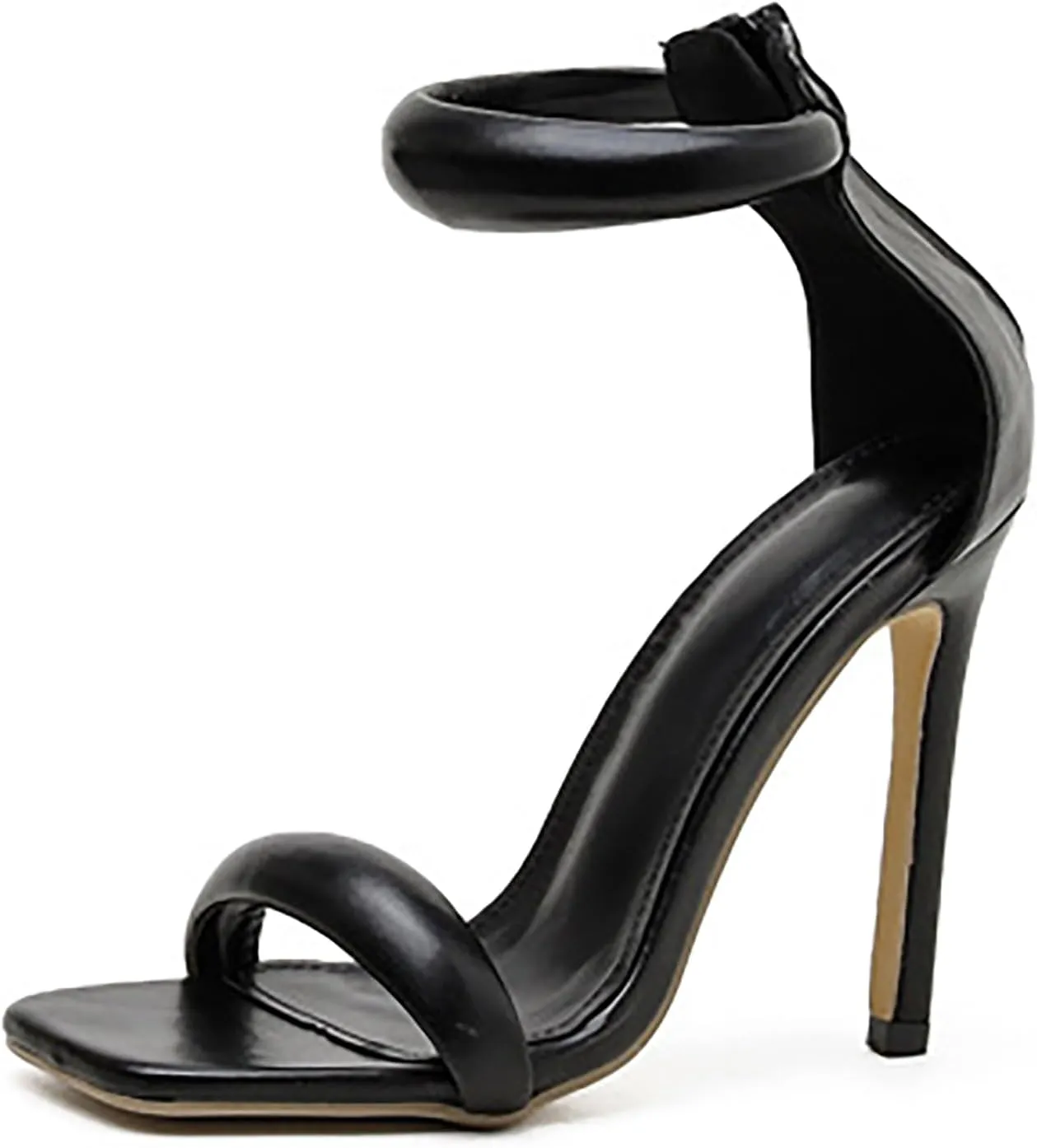 YIBLBOX Womens Sandals Square Open Toe Strappy High Heels Ankle Strap Stilettos Heels Sexy Party Wedding Evening Summer Pump Shoes