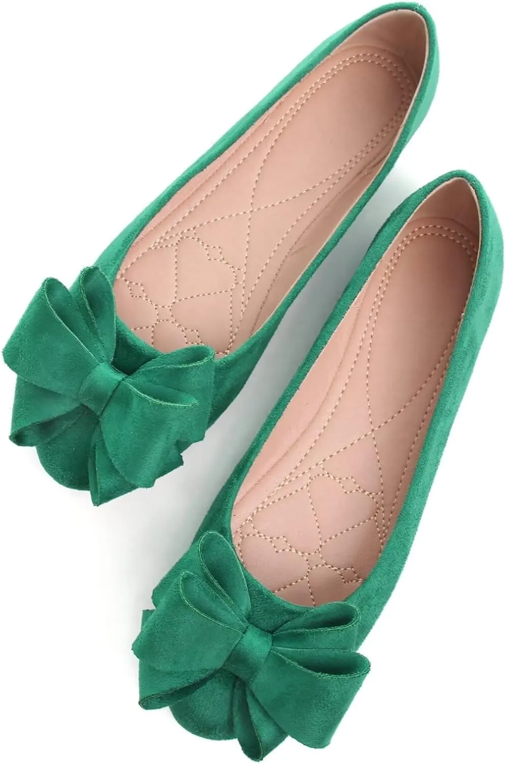 ZTWUTANG Women's Cute Round-Toe Flat Ballet Shoes Comfortable Dress Shoes for Walking