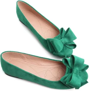 ZTWUTANG Women's Cute Round-Toe Flat Ballet Shoes Comfortable Dress Shoes for Walking
