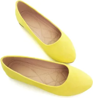 ZTWUTANG Women's Cute Round-Toe Flat Ballet Shoes Comfortable Dress Shoes for Walking