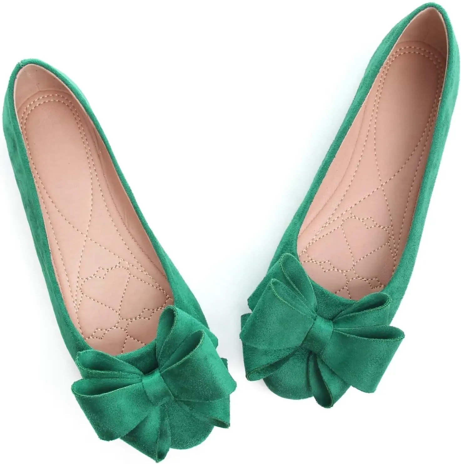 ZTWUTANG Women's Cute Round-Toe Flat Ballet Shoes Comfortable Dress Shoes for Walking
