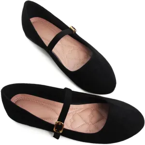 ZTWUTANG Women's Cute Round-Toe Flat Ballet Shoes Comfortable Dress Shoes for Walking